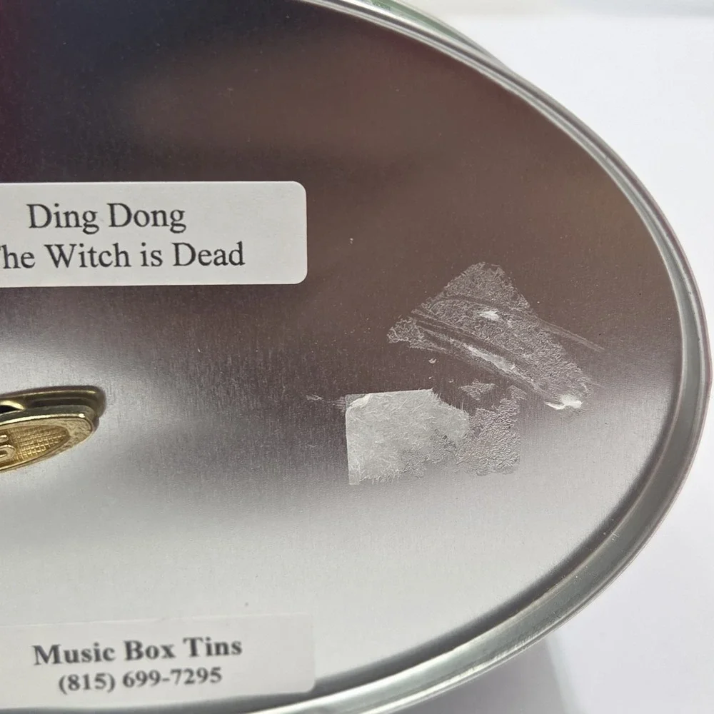 WIZARD OF OZ Wind Up Musical‎ Tin Box Ding Dong The Witch Is Dead  Y2k